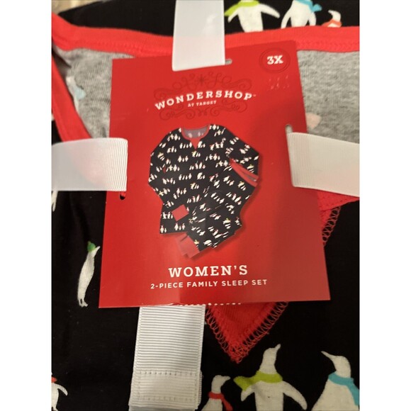 Wondershop Women's Penguin 2-Piece Family Sleep Set Christmas Pajamas Size 3X - Picture 2 of 13